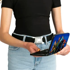 Hinged Wallet - GI Joe Unit Agents Group Pose and Logo Blues