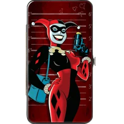 Hinged Wallet - Harley Quinn Mad Love Knock Pose Lineup Reds