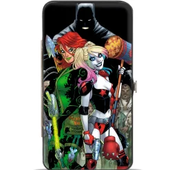 Hinged Wallet - Harley Quinn Issue #3 Poison Ivy & Harley Quinn Cover Pose Batman Shadow