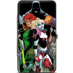 Hinged Wallet - Harley Quinn Issue #3 Poison Ivy & Harley Quinn Cover Pose Batman Shadow