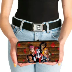 Hinged Wallet - Harley Quinn & Brooklyn Bruisers Skate Club Issue #10 Cover Pose + HARLEY QUINN Bricks Diamonds
