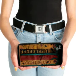 Hinged Wallet - HARRY POTTER 4-Hogwarts House Banners