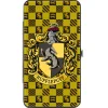 Hinged Wallet - Harry Potter HUFFLEPUFF Crest Heraldry Checkers Golds Black