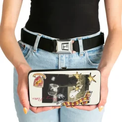 Hinged Wallet - Harry Potter and Hedwig Vivid Scene and Icons Collage