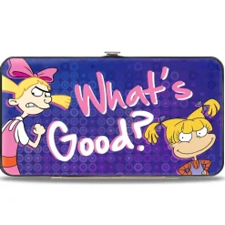 Hinged Wallet - Helga & Angelica WHAT's GOOD? Purples
