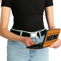 Hinged Wallet - HEMI Bold2 Orange Black White Black