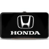 Hinged Wallet - Honda 3-D Logo Black Silver White