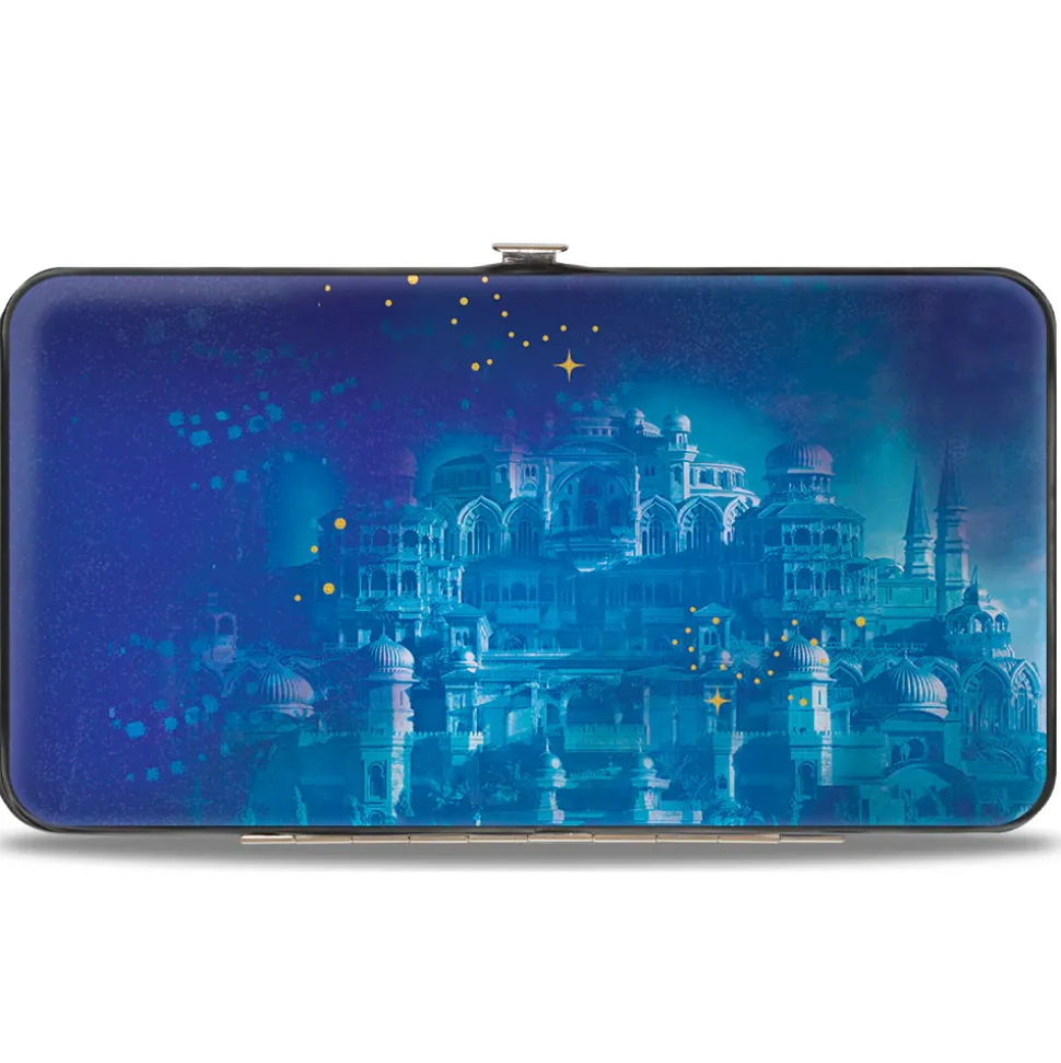 Hinged Wallet - Jasmine 2019 Standing Pose w Rajah + Palace Blues