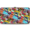 Hinged Wallet - Justice League 8-Chibi Character Action Pose Comic Blocks