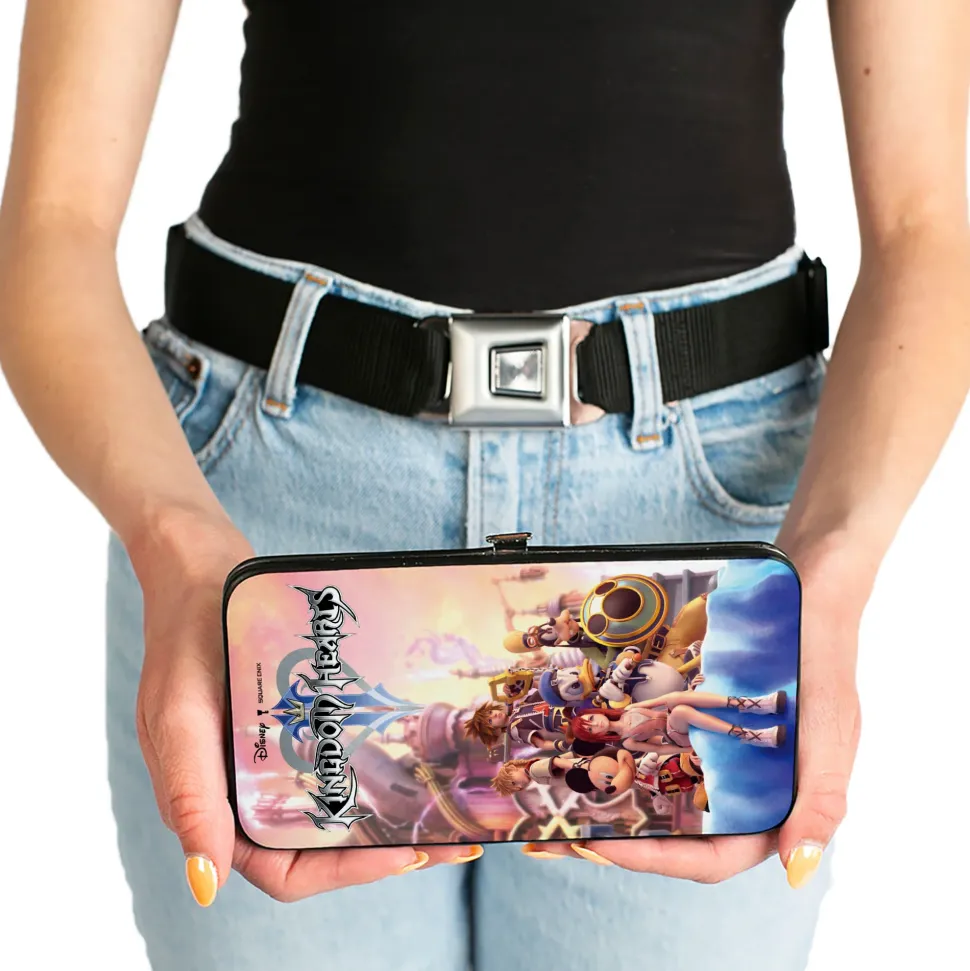 Hinged Wallet - KINGDOM HEARTS II 6-Character Group Pose Castle Pinks
