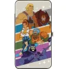 Hinged Wallet - Masters of the Universe Character Stripe Poses White/Multi Color