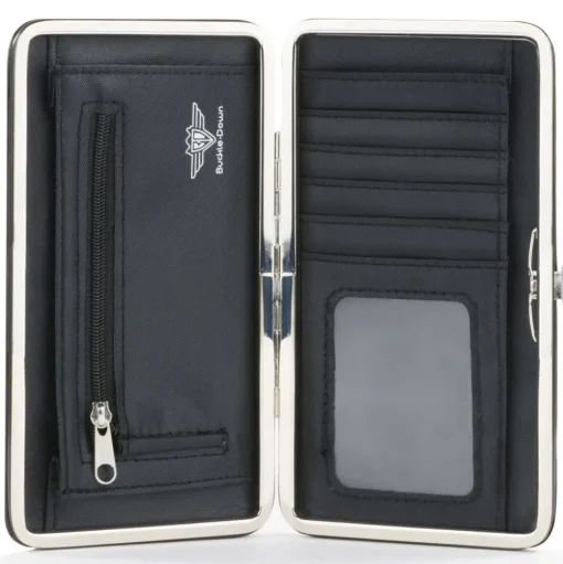 Hinged Wallet - MASTERS OF THE UNIVERSE REVELATION Group Pose and Title Logo White/Black