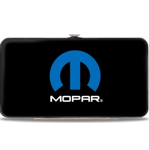 Hinged Wallet - MOPAR Logo Black Blue White
