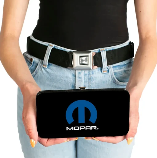 Hinged Wallet - MOPAR Logo Black Blue White