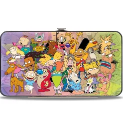 Hinged Wallet - Nick 90's 24-Character Group Pose + CLOSE-UP Fade Multi Color