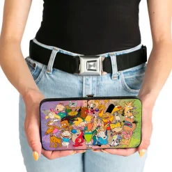 Hinged Wallet - Nick 90's 24-Character Group Pose + CLOSE-UP Fade Multi Color