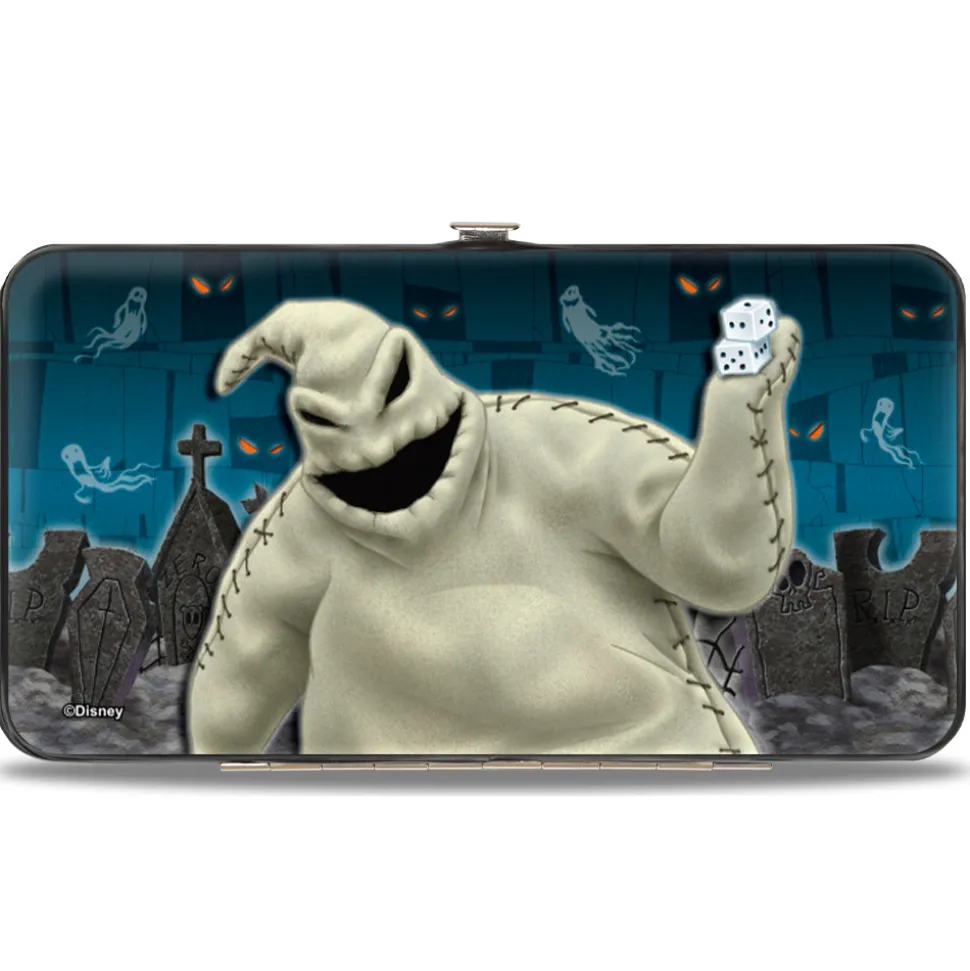 Hinged Wallet - Nightmare Before Christmas Zero Sally Jack + Oogie Boogie Cemetery Scene