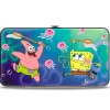Hinged Wallet - Patrick Starfish & SpongeBob Jellyfishing + Jellyfish Catch Pose