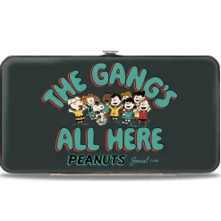 Hinged Wallet - Peanuts Gang THE GANG'S ALL HERE Group Pose Black/Blue