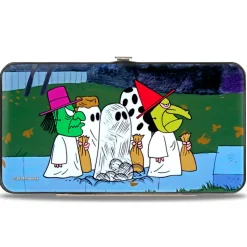 Hinged Wallet - Peanuts Gang Halloween Trick or Treat Group Pose