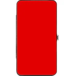 Hinged Wallet - Plain Red