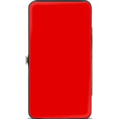 Hinged Wallet - Plain Red