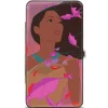 Hinged Wallet - Pocahontas Colors of the Wind Pose Leaves Pinks