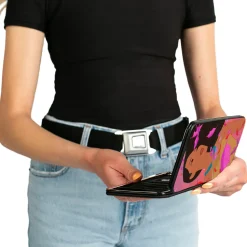 Hinged Wallet - Pocahontas Colors of the Wind Pose Leaves Pinks