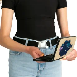 Hinged Wallet - Ratatouille Remy Eating Pose + Paris Logo Beige Reds Blues