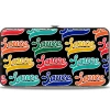 Hinged Wallet - SAUCE Baseball Script Black/Multi Color