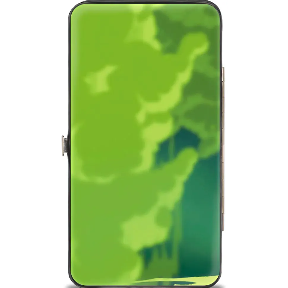 Hinged Wallet - Scar Lurking Pose Smoke Greens