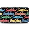 Hinged Wallet - SNATCHED Script Black/Multi Color