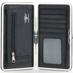 Hinged Wallet - SNATCHED Script Black/Multi Color