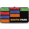 Hinged Wallet - SOUTH PARK Boys Sketch Blocks and Pose Monogram Black/Multi Color