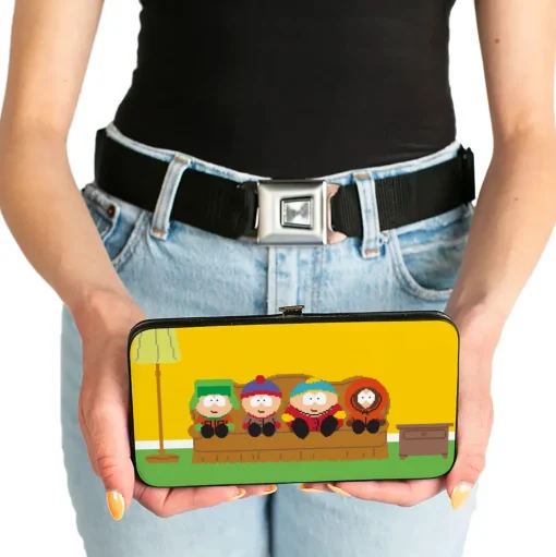 Hinged Wallet - SOUTH PARK Boys 8-Bit Couch Pose Yellow