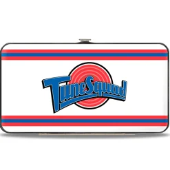 Hinged Wallet - Space Jam TUNE SQUAD Logo Stripe White Red Blue