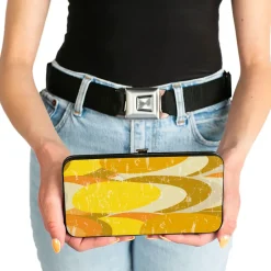 Hinged Wallet - Spots Stacked Weathered Yellows/Browns