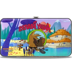Hinged Wallet - THE ANGRY BEAVERS Pose Dam House