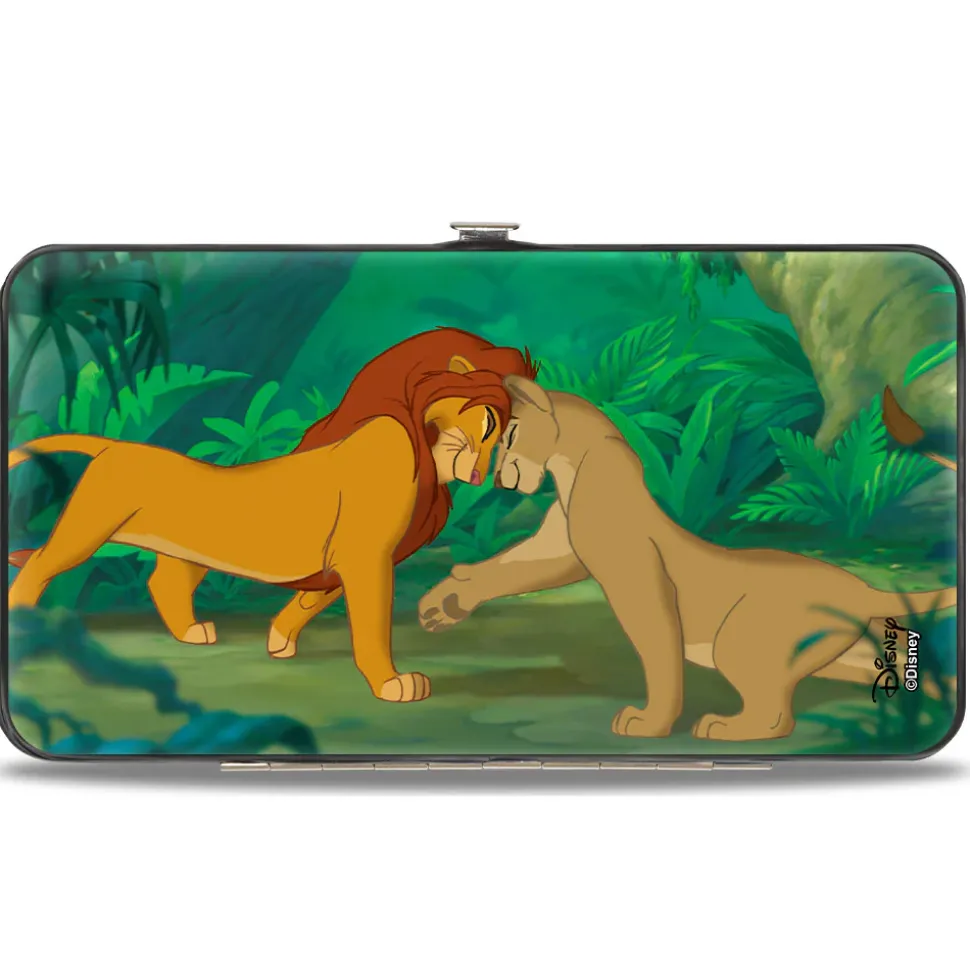 Hinged Wallet - The Lion King Young Simba & Nala + Grown Up Snuggle Pose