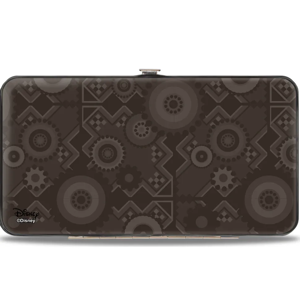 Hinged Wallet - The Lion King Scar Pose Tribal Pattern Browns