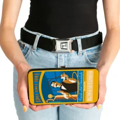 Hinged Wallet - THE POLAR EXPRESS Hot Chocolate Waiter Yellows Blues Red