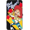 Hinged Wallet - Toy Story Jessie YEE HAW! Pose Stars Black Yellow Red Blues