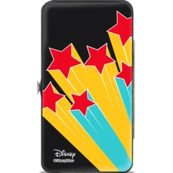 Hinged Wallet - Toy Story Jessie YEE HAW! Pose Stars Black Yellow Red Blues