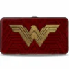 Hinged Wallet - Wonder Woman 2017 Icon + Tiara Star Reds/Golds