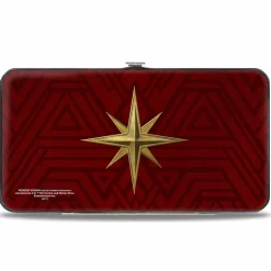 Hinged Wallet - Wonder Woman 2017 Icon + Tiara Star Reds/Golds