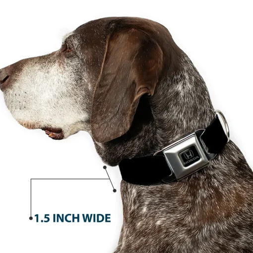Honda Seatbelt Buckle Collar - Honda Logo Black/White