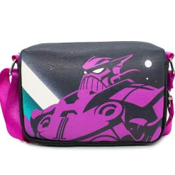 Horizontal Crossbody Wallet - Lightyear Zurg Silhouette Pose Black Purple Teal White