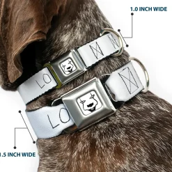 It Chapter Two LOSER/LOVER Full Color White/Black/Red Seatbelt Buckle Collar - It Chapter Two LOSER/LOVER White/Black/Red