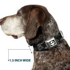 Jack Expression3 Full Color Seatbelt Buckle Collar - NBC Jack Expressions Scattered Weathered