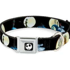 Jack Expression2 Full Color Seatbelt Buckle Collar - NBC Jack & Sally Moon Scenes